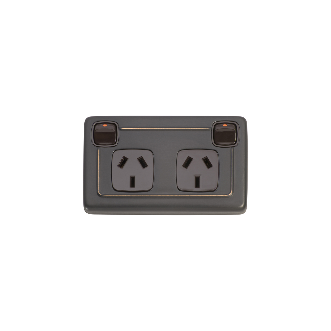 Double Power Point Antique Copper/Brown