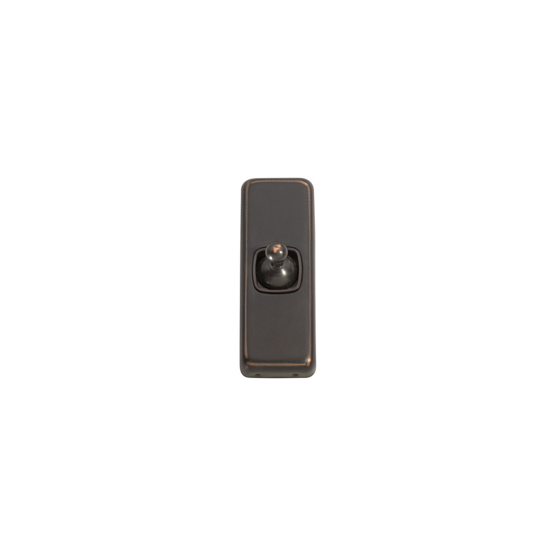 Switch - Architrave - Toggle 1 Gang Antique Copper/Brown