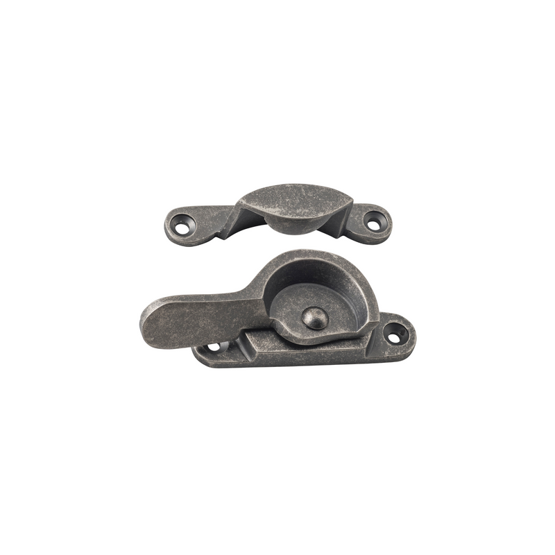 Sash Fastener - Narrow Rumbled Nickel