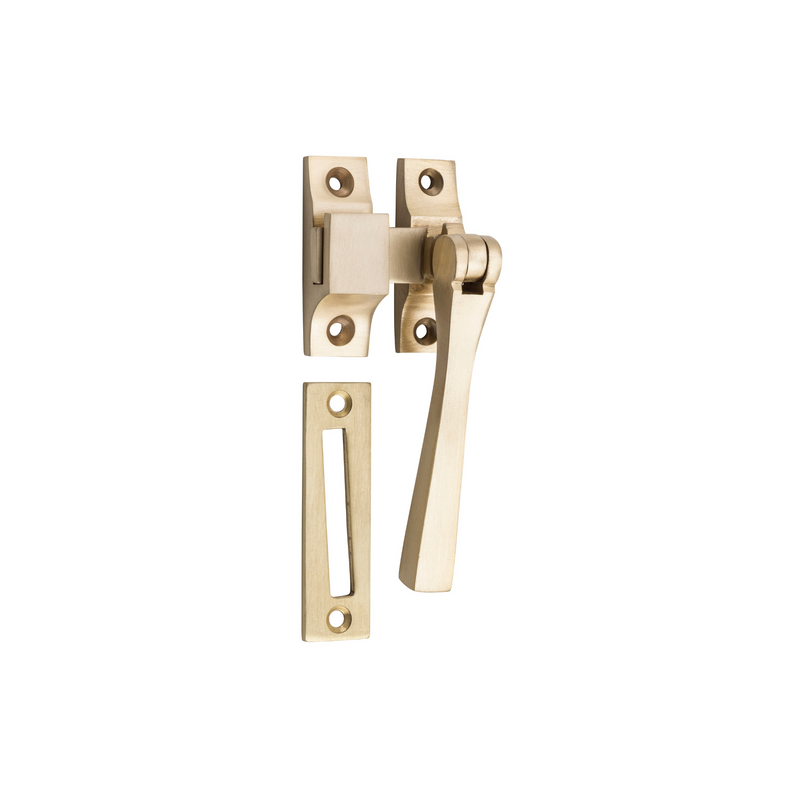 Casement Fastener - Square Satin Brass