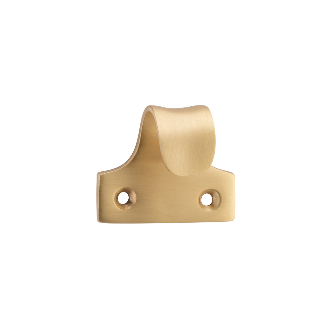 Sash Lift - Dished Satin Brass