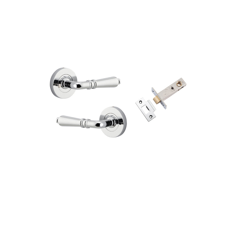 Sarlat Lever on Rose Polished Chrome Inbuilt Privacy Kit