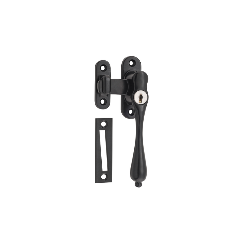 Casement Fastener - Locking Right Hand Matt Black