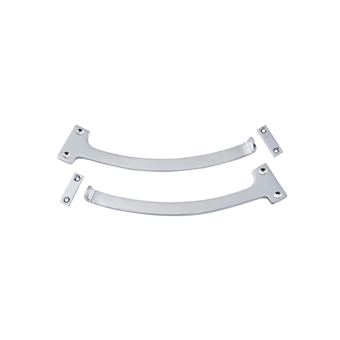 Fanlight Stop Pair Polished Chrome