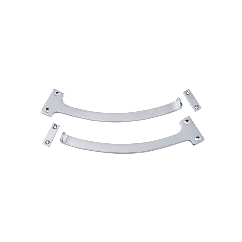 Fanlight Stop Pair Polished Chrome