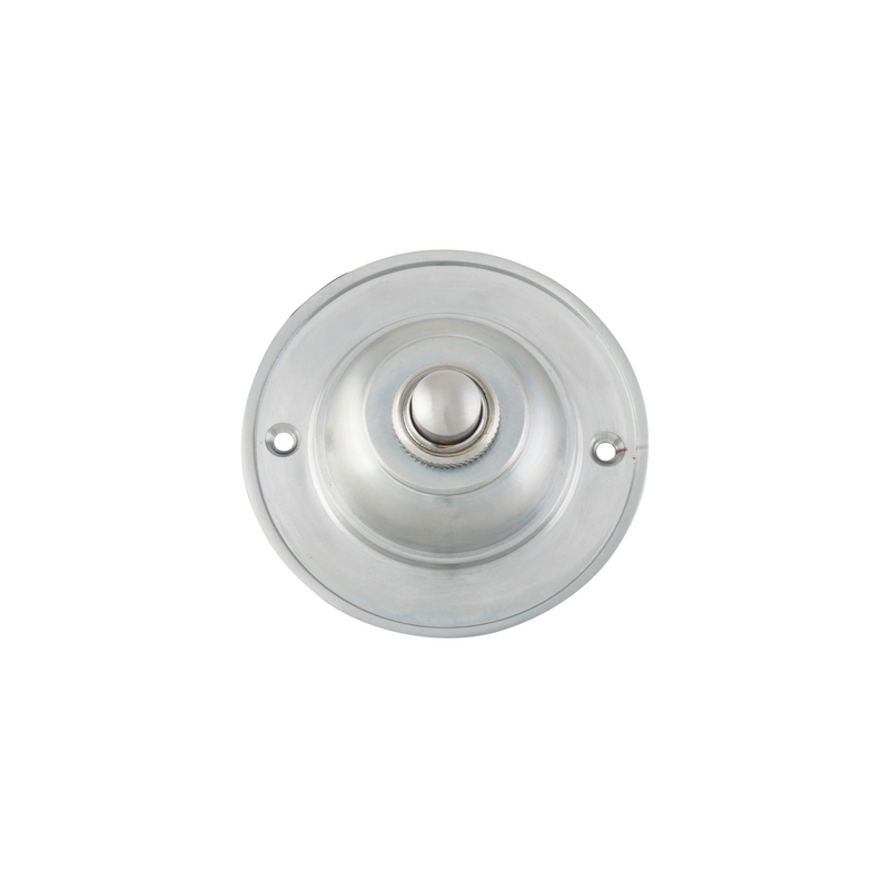 Bell Push Round Satin Chrome