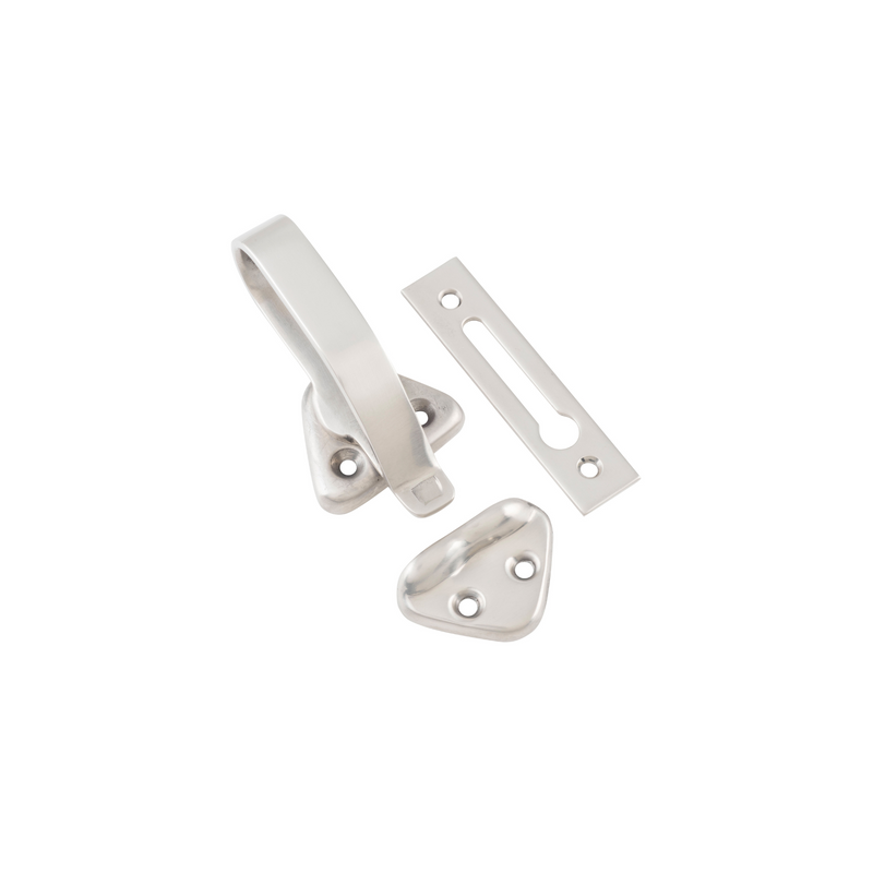 Hopper Window Fastener Satin Nickel