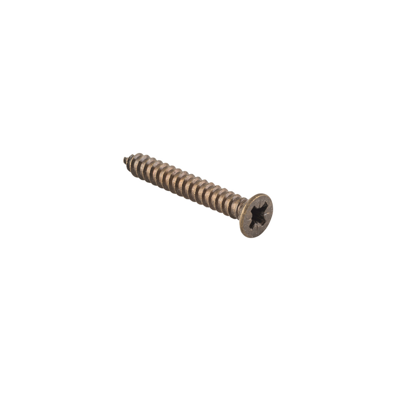 Screw - Hinge Stainless Steel Antique Brass 10g x 32mm (50 pack)