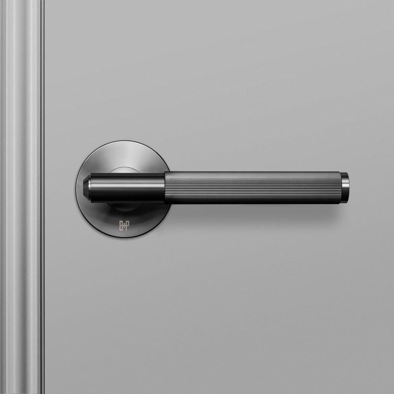 Door Handle / Linear / Sprung / Passage / Gun Metal