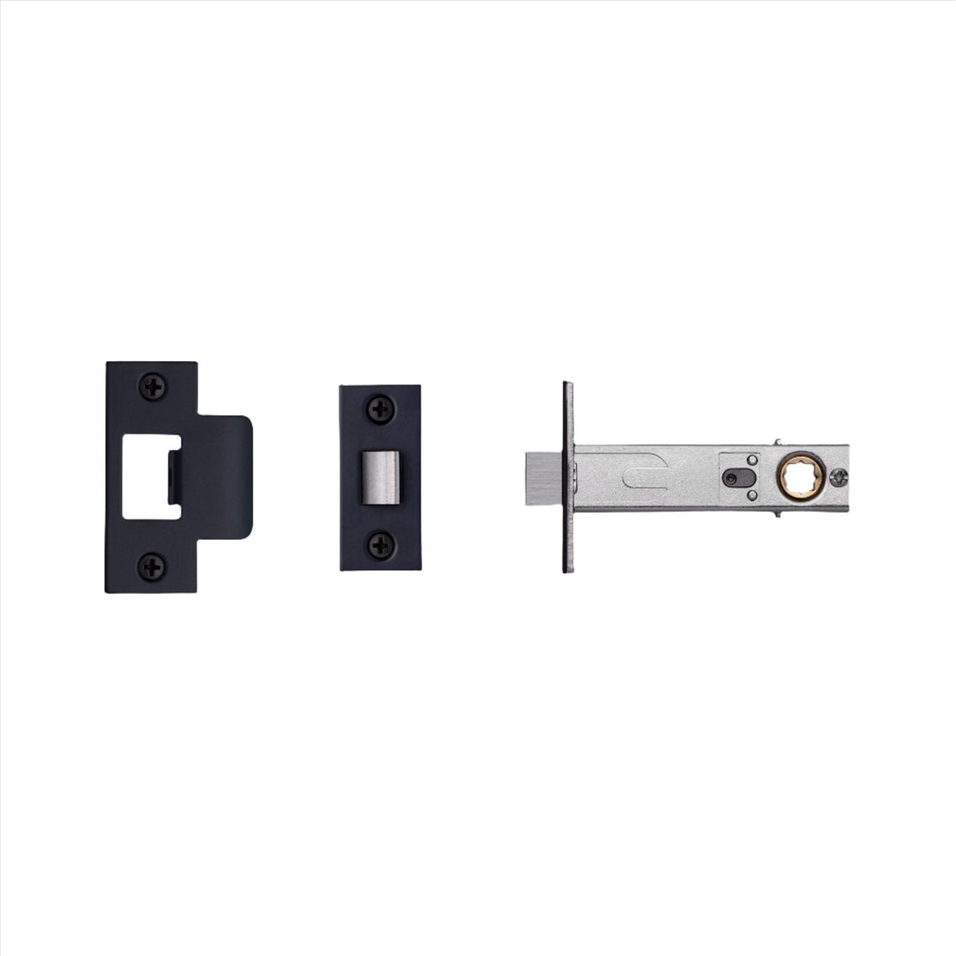 Tubular Latch / Door Handle / Privacy / Black - 70mm