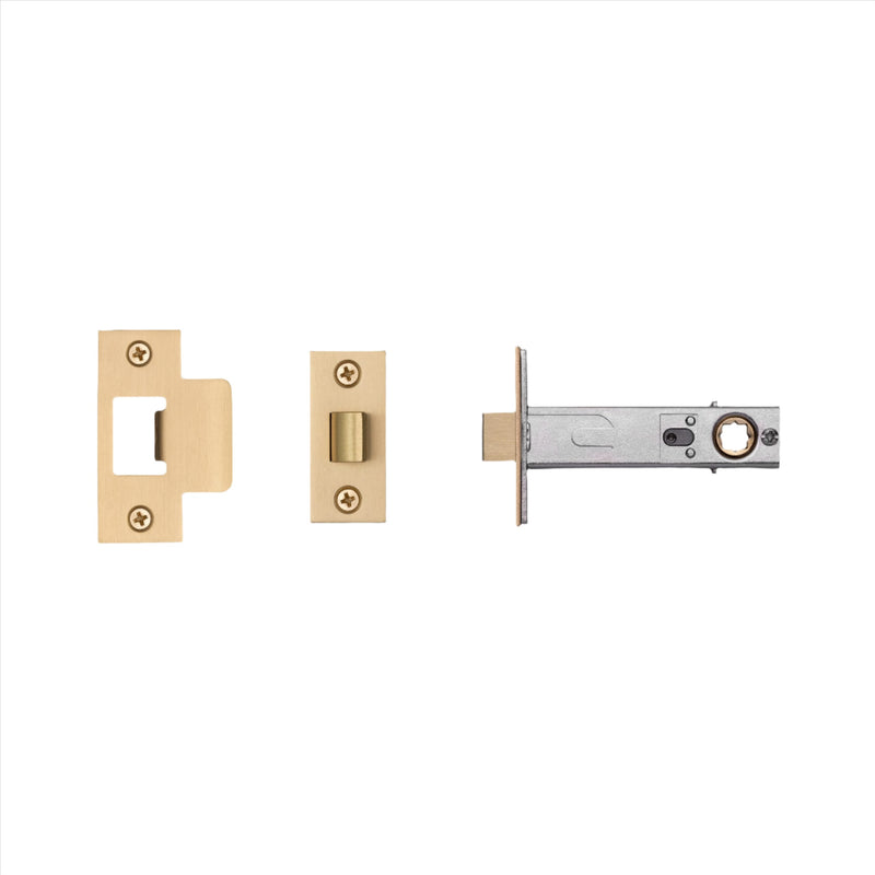 Tubular Latch / Door Handle / Privacy / Brass - 70mm