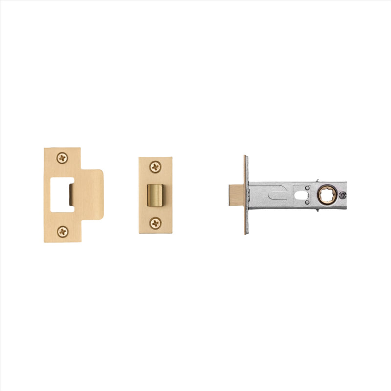 Tubular Latch / Door Handle / Passage / Brass - 60mm