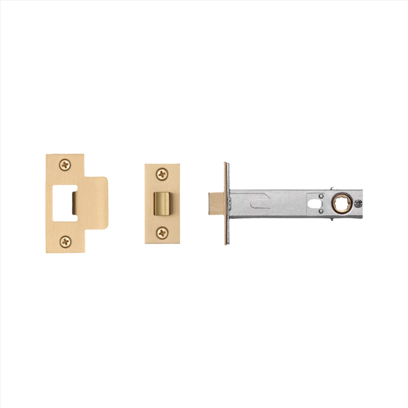 Tubular Latch / Door Knob / Passage / Brass - 80mm