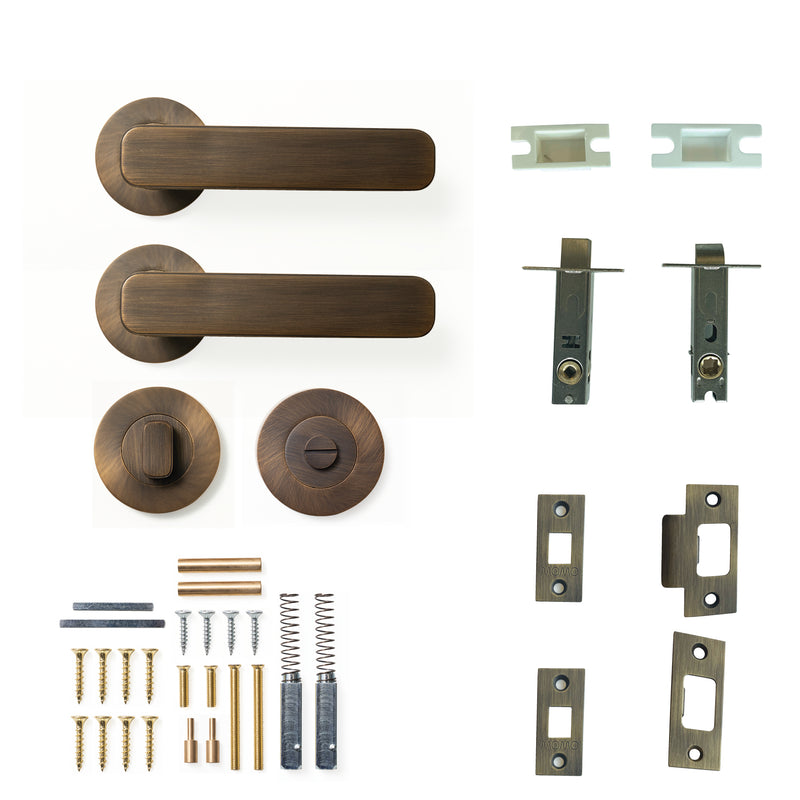 Aspen Lever Privacy Set Bronze