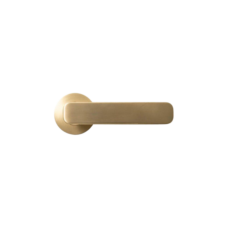Aspen Lever Handle Set Brushed Satin Brass