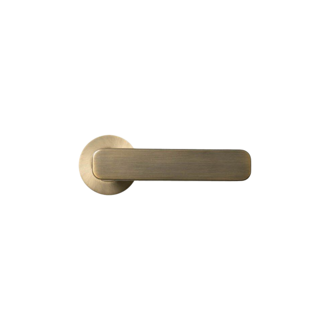 Aspen Lever Handle Set Dark Brushed Brass