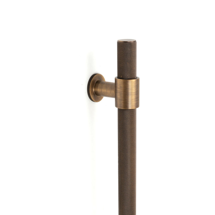 Belgravia Knurled Door Pull with Back-to-Back Fixing 416mm Bronze