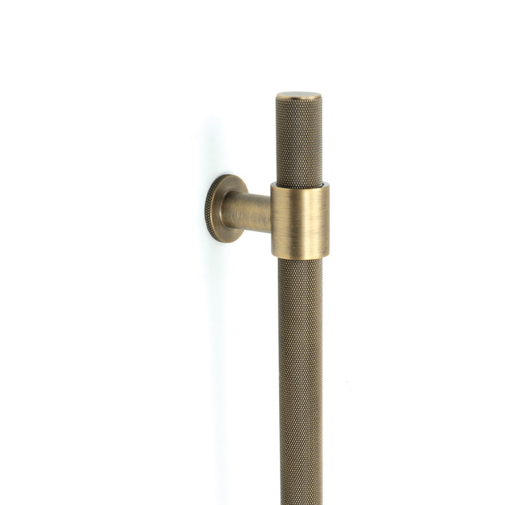 Belgravia Knurled Door Pull with Back-to-Back Fixing 416mm Dark Brushed Brass
