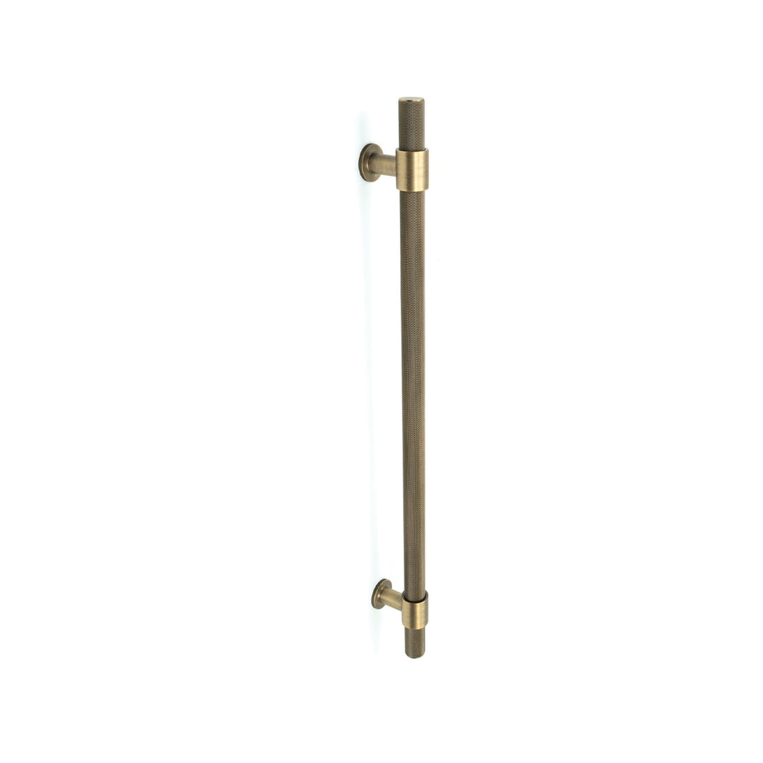 Belgravia Knurled Door Pull with Back-to-Back Fixing 416mm Dark Brushed Brass