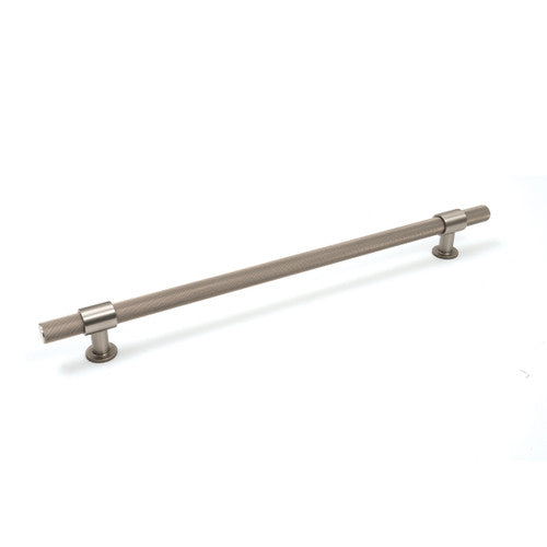 Belgravia Knurled Solid Brass Appliance Pull Dull Brushed Nickel 416mm