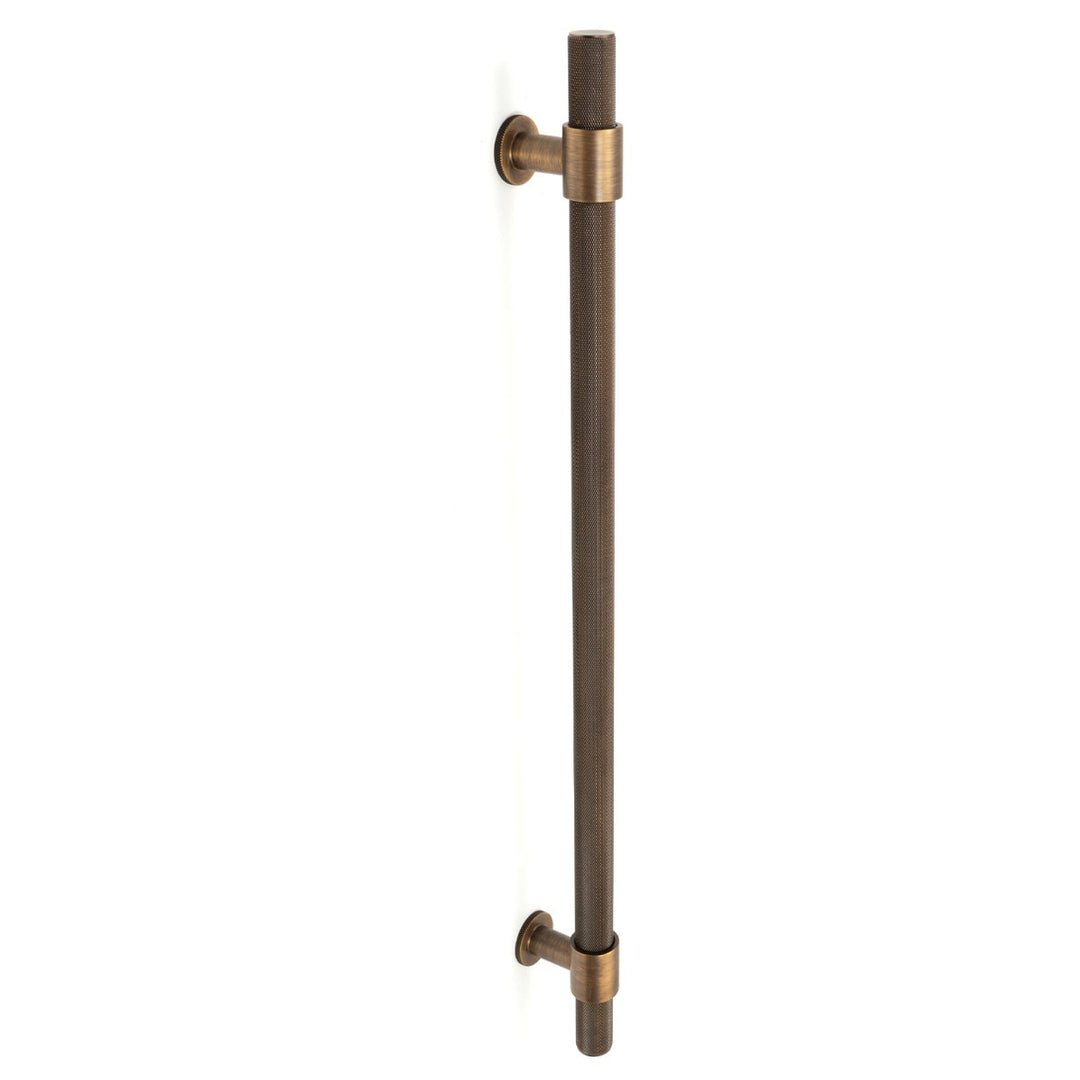 Belgravia Knurled Entry Pull Handle Bronze