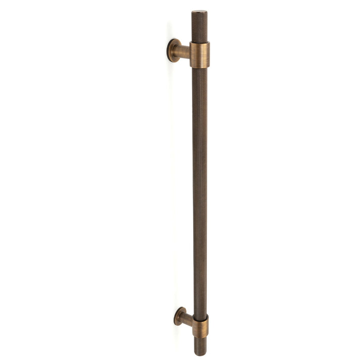 Belgravia Knurled Entry Pull Handle Bronze