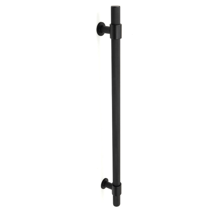 Belgravia Knurled Entry Pull Handle Matt Black