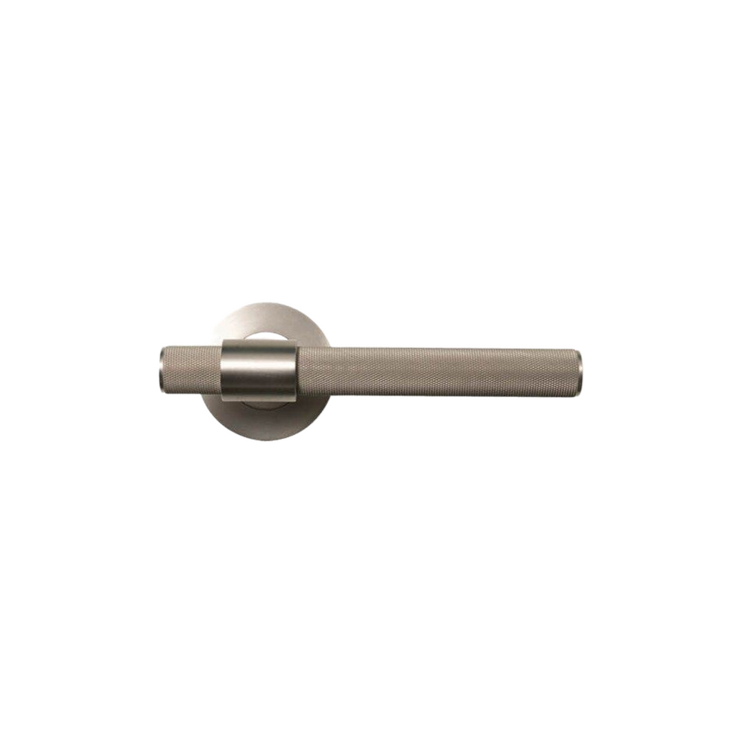 Belgravia Knurled Lever Handle Set Dull Brushed Nickel