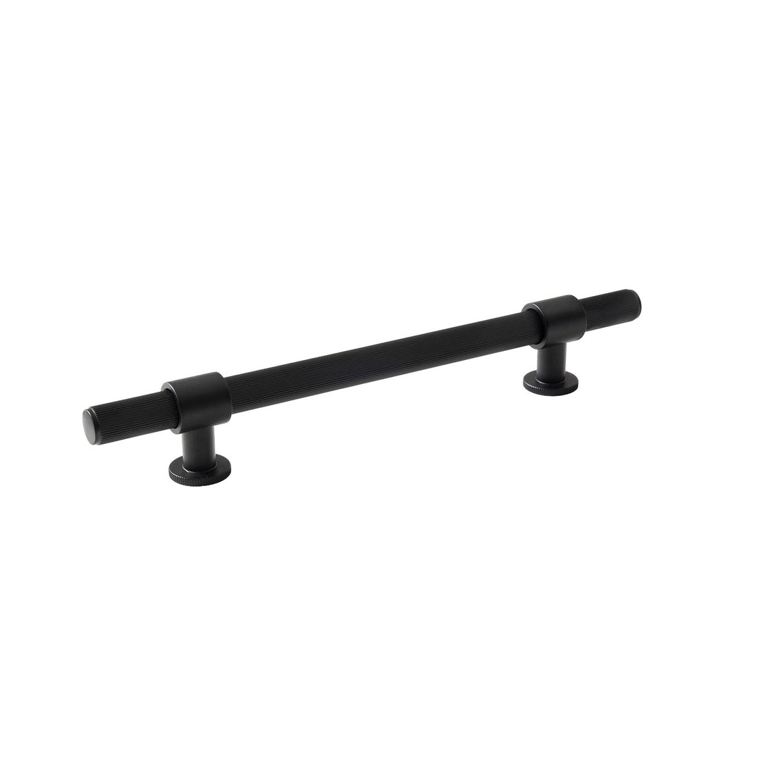 Belgravia Lined Solid Brass Bar Pull Matt Black 160mm