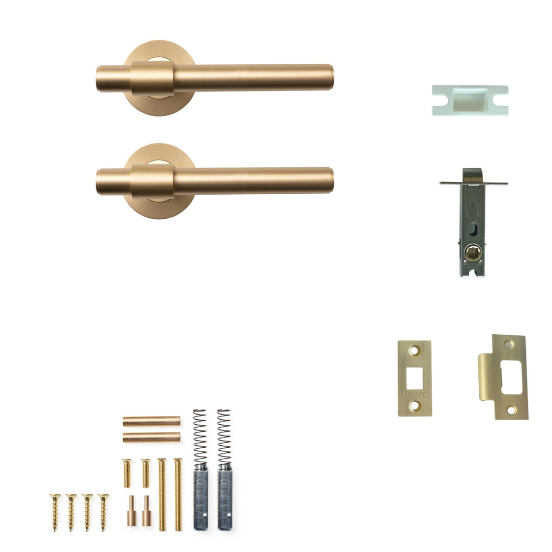 Belgravia Plain Lever Passage Set Brushed Satin Brass