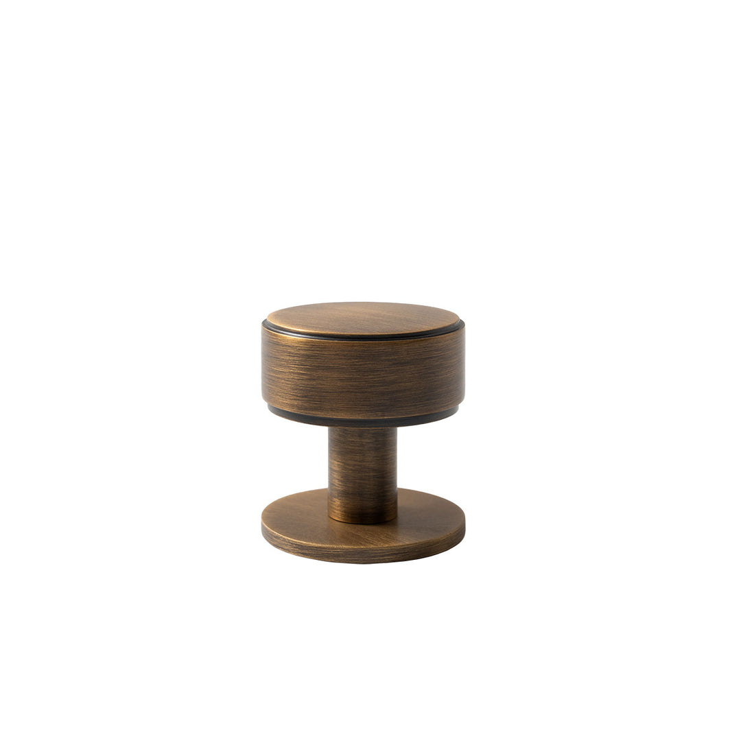 Belgravia Plain Solid Brass Round Knob Bronze 35mm
