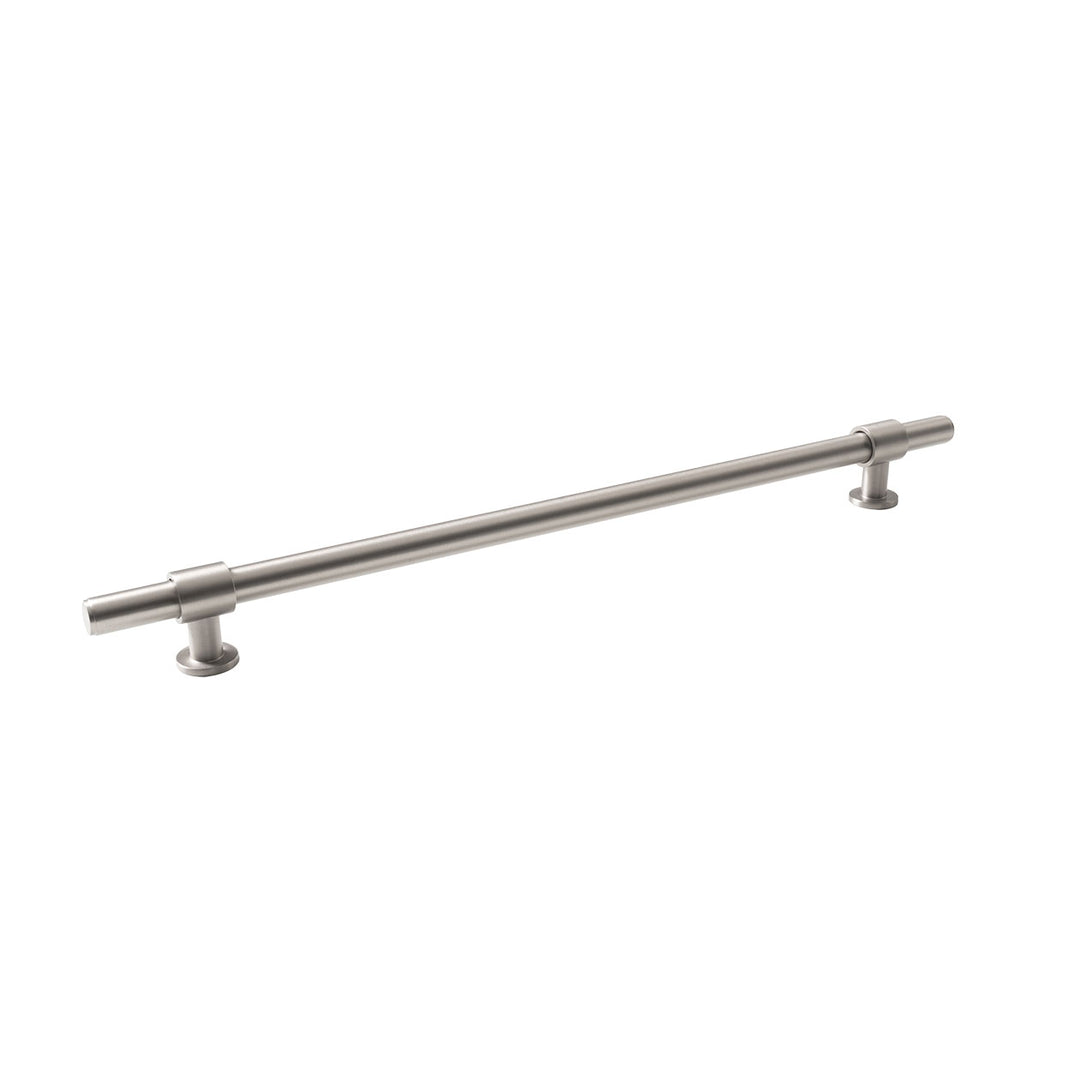 Belgravia Plain Solid Brass Bar Pull Dull Brushed Nickel 320mm