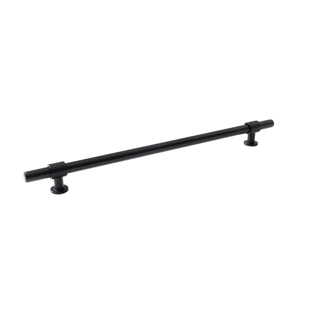 Belgravia Plain Solid Brass Bar Pull Matt Black 320mm