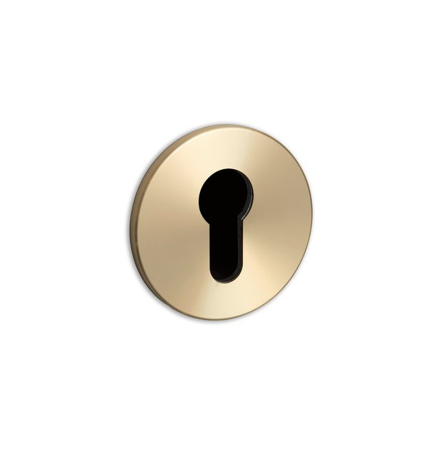 Euro Cylinder Key Escutcheon / Brass / Pair