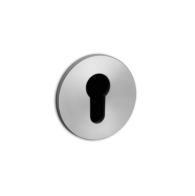 Euro Cylinder Key Escutcheon / Steel / Pair