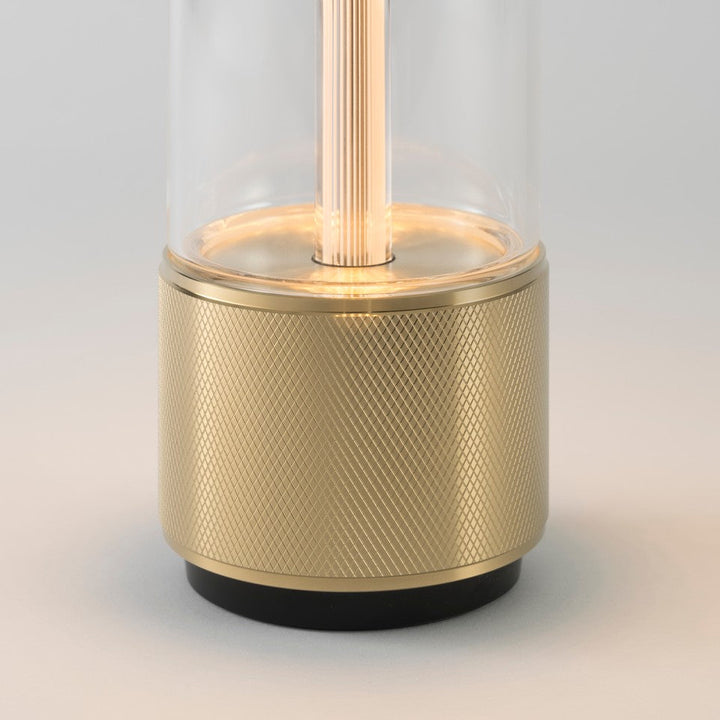 Close up image of Buster and Punch Takeout Brass Portable Light