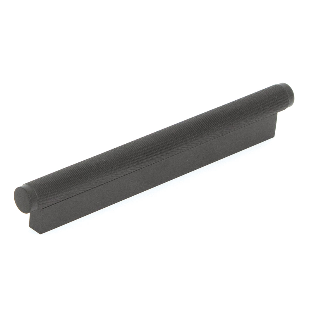 Brighton Solid Brass Knurled Pull Handle Matt Black 160mm