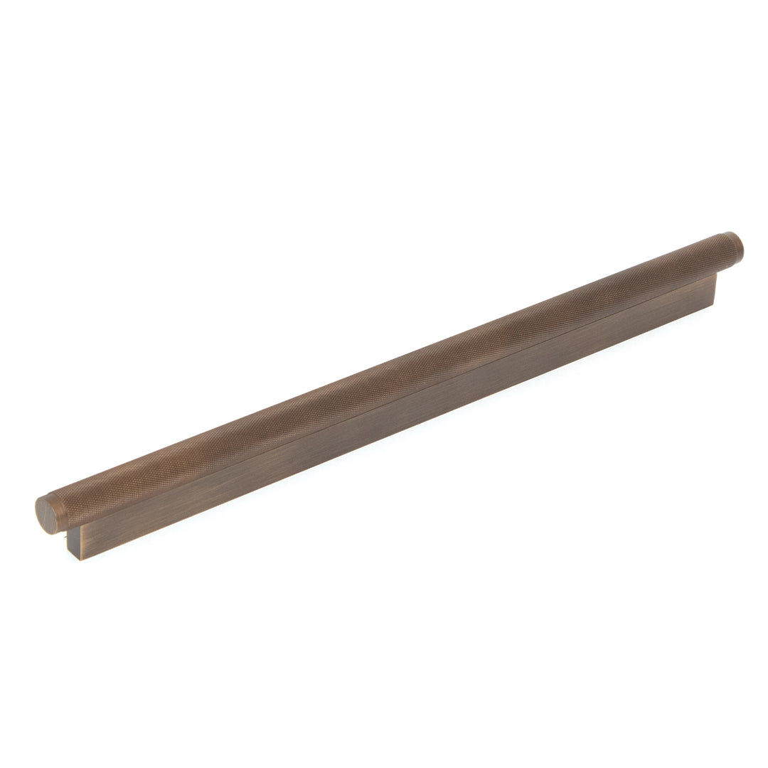 Brighton Solid Brass Knurled Pull Handle Bronze 320mm