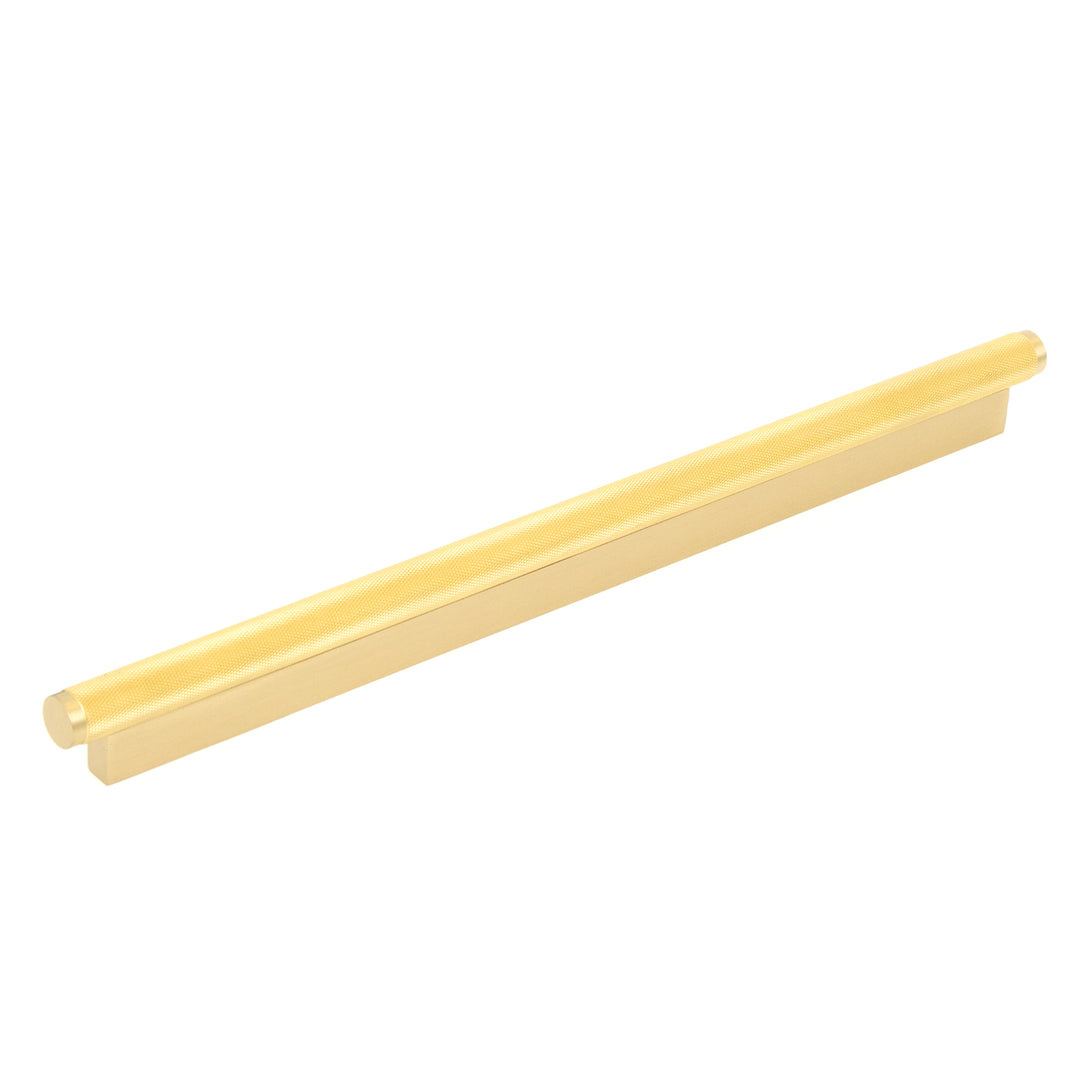 Brighton Solid Brass Knurled Pull Handle Brushed Satin Brass 320mm