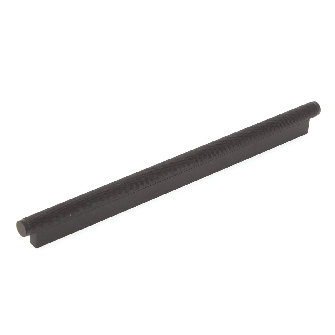 Brighton Solid Brass Knurled Pull Handle Matt Black 320mm