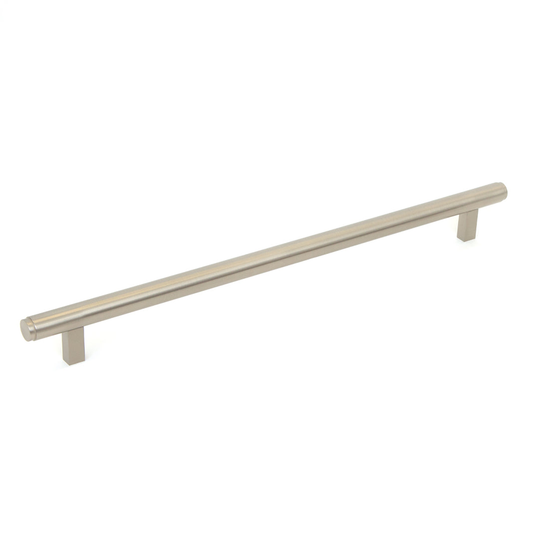 Bellevue Solid Brass Plain Appliance Pull Dull Brushed Nickel 416mm