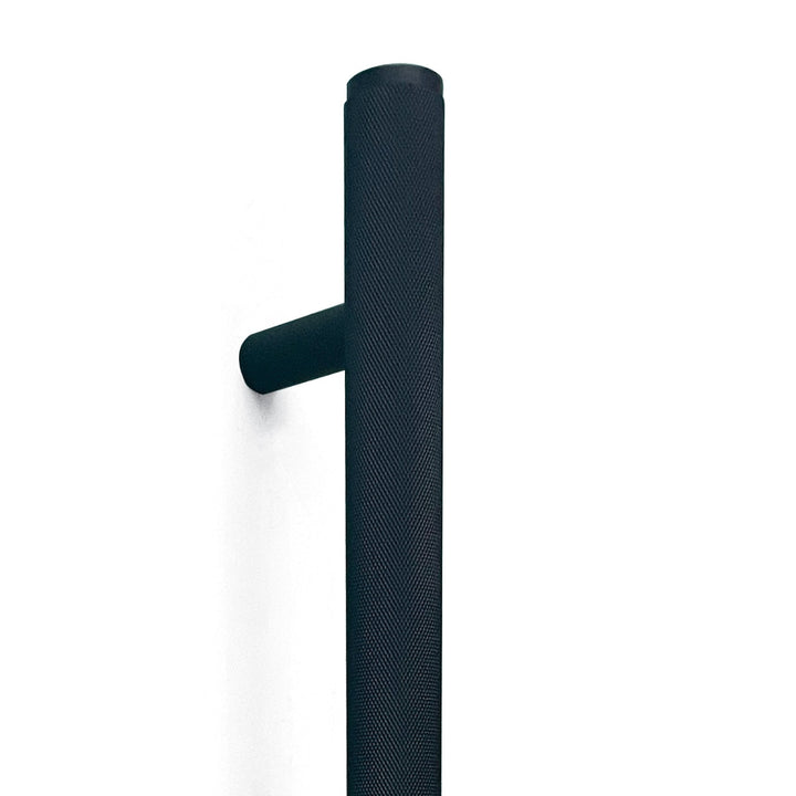 Bellevue Knurled Entry Pull Handle Matt Black