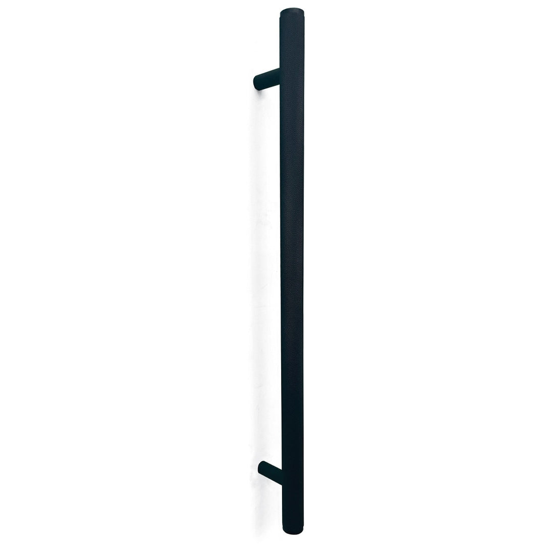 Bellevue Knurled Entry Pull Handle Matt Black