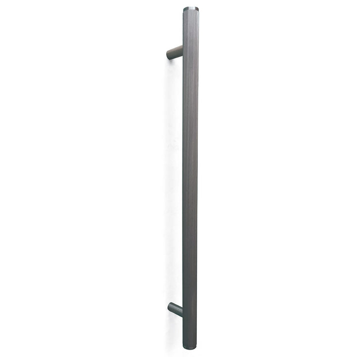 Bellevue Lined Entry Pull Handle Dull Brushed Nickel