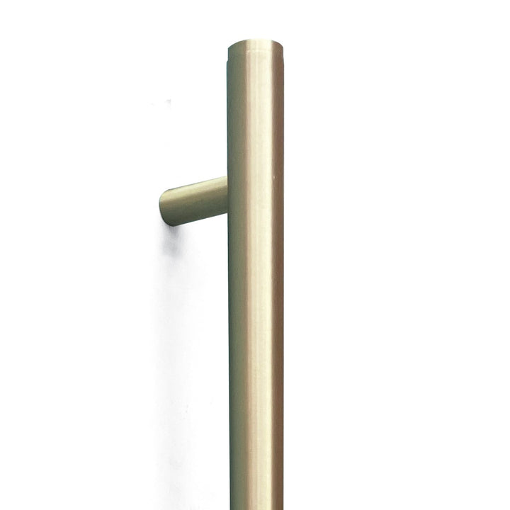 Bellevue Plain Entry Pull Handle Brushed Satin Brass