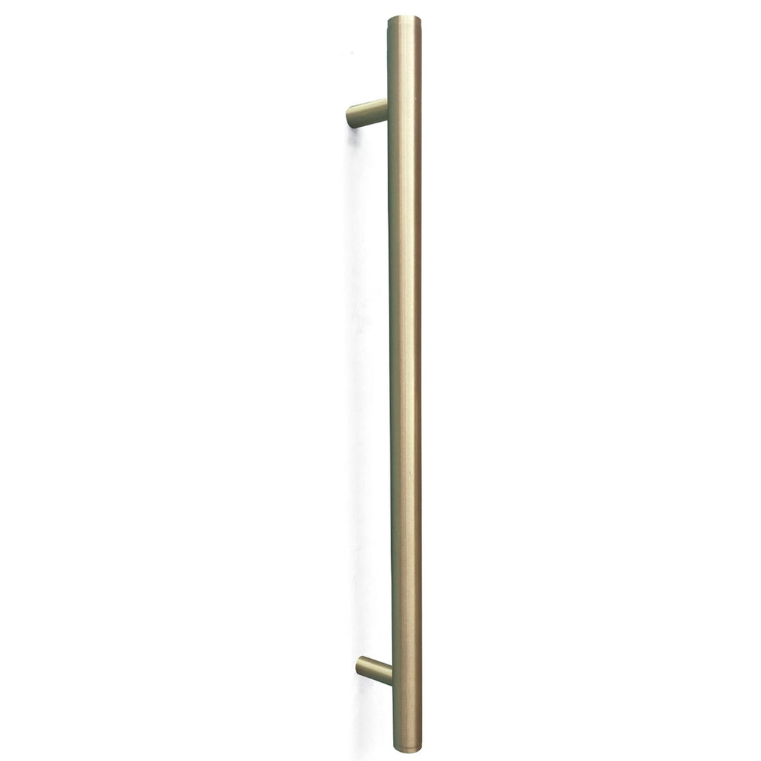 Bellevue Plain Entry Pull Handle Brushed Satin Brass