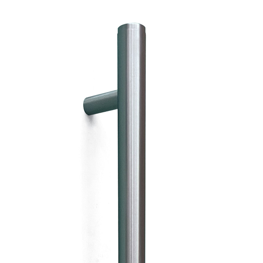 Bellevue Plain Entry Pull Handle Dull Brushed Nickel