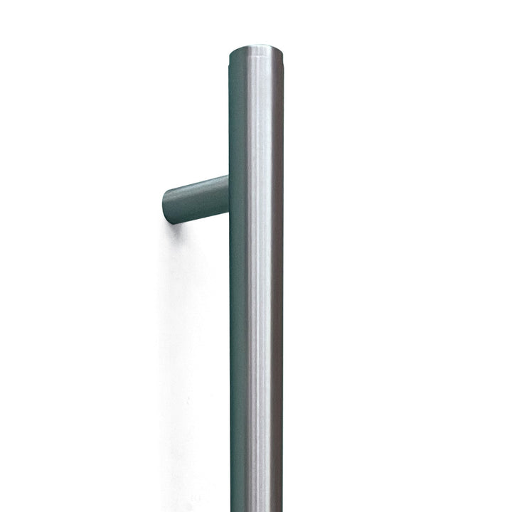 Bellevue Plain Entry Pull Handle Dull Brushed Nickel