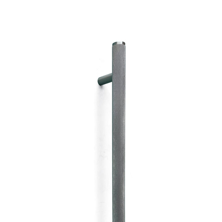 Bellevue Knurled Door Pull with Back-to-Back Fixing 416mm Dull Brushed Nickel