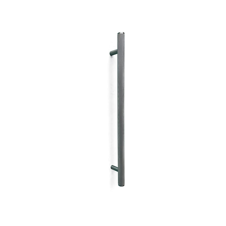 Bellevue Knurled Door Pull with Back-to-Back Fixing 416mm Dull Brushed Nickel